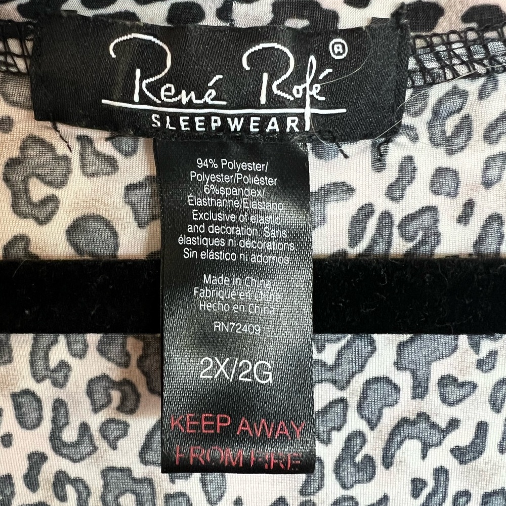 π Rene Rofe Cheetah/Leopard Print Robe π Womenβs 2X/2G - Picture 7 of 8